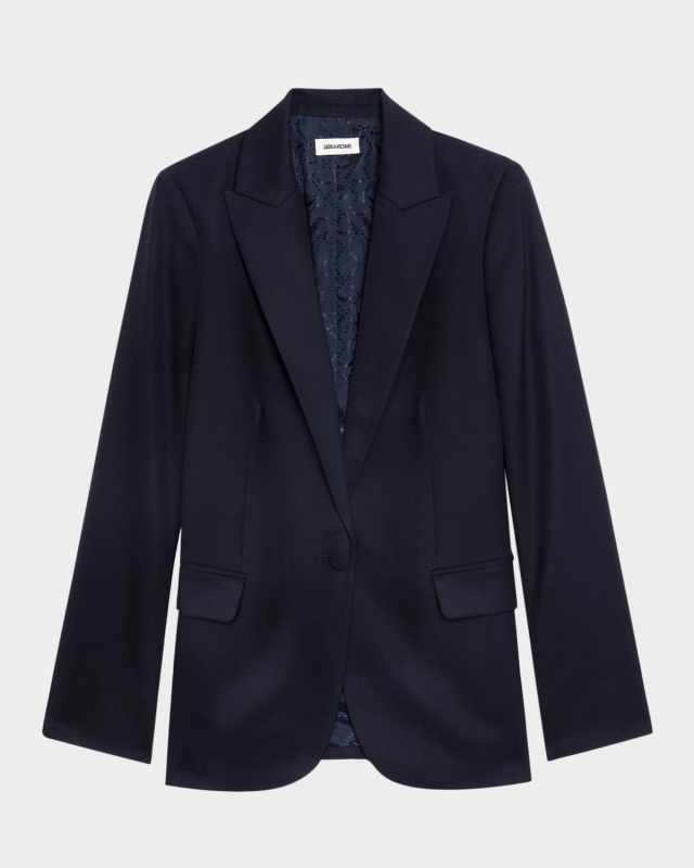 Valse Single-Breasted Wool Blazer